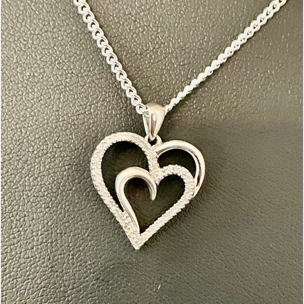 Diamond heart necklace